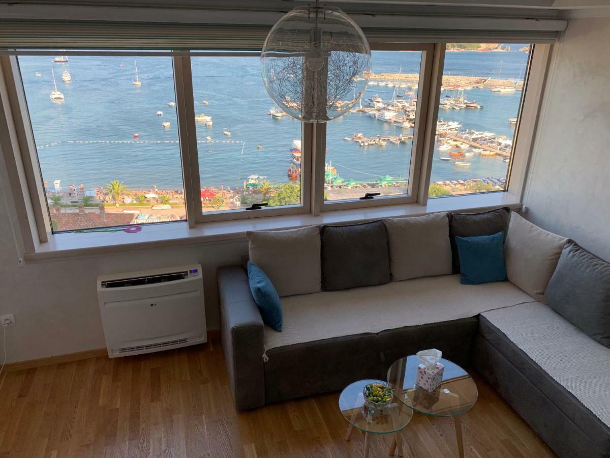 Panoramic Sea View 3-Bedroom Apartment 50 M From The Sea Будва Екстер'єр фото